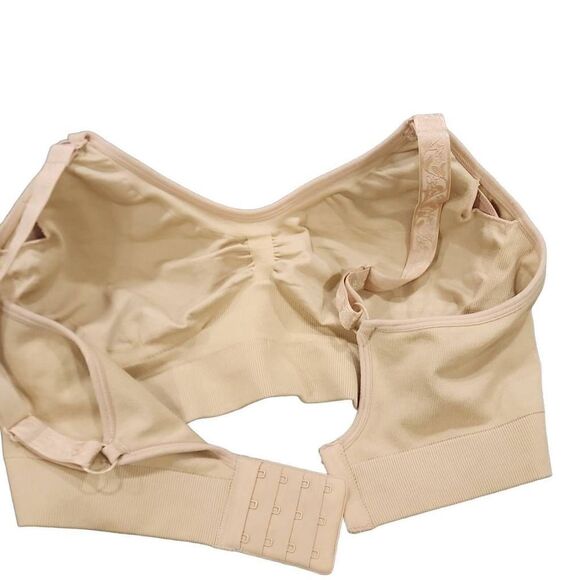 Davy Piper Nursing Comfort Bra Size M Clips Seamless Stretch U Shaped Back - Picture 8 of 9